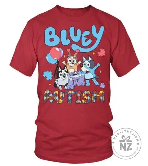 Bluey Autism Awareness Accept Understand Love Kids T-Shirt 17 Bluey Autism Awareness Accept Understand Love Kids T-Shirt