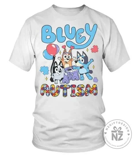 Bluey Autism Awareness Accept Understand Love Kids T-Shirt 20 Bluey Autism Awareness Accept Understand Love Kids T-Shirt