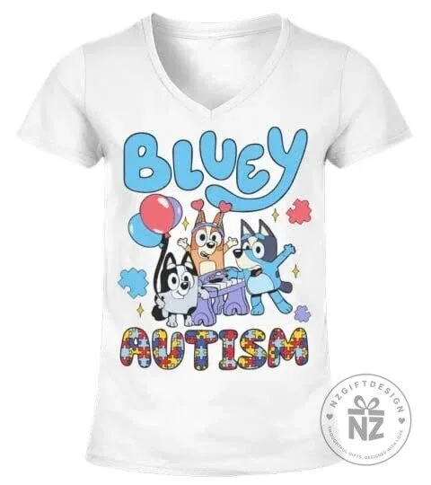 Bluey Autism Awareness Accept Understand Love Kids T-Shirt 23 Bluey Autism Awareness Accept Understand Love Kids T-Shirt