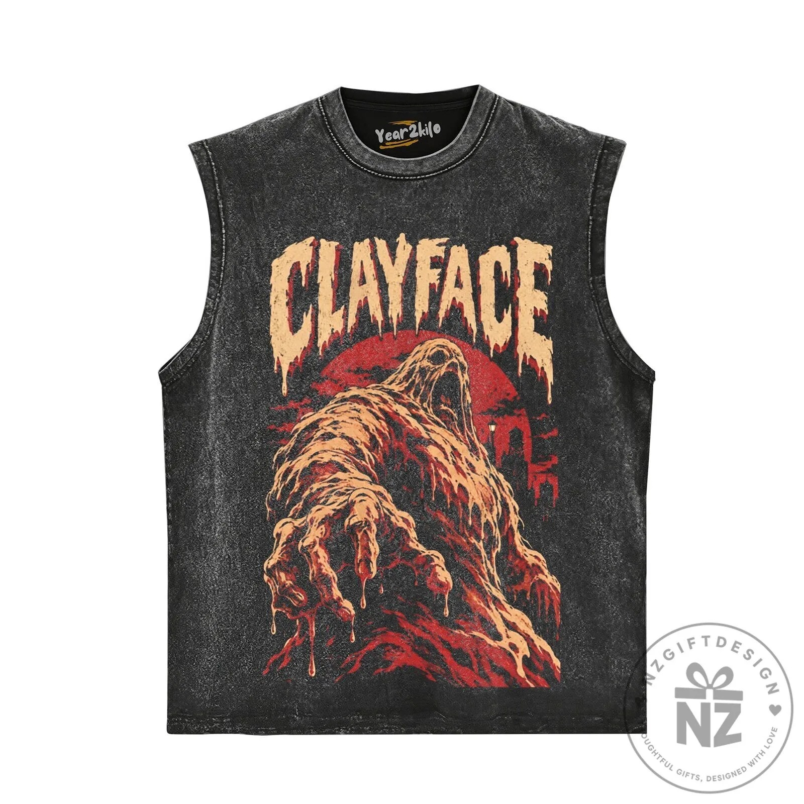 Clayface Monster Horror Movie Villain Graphic Black T-Shirt 11 Clayface Monster Horror Movie Villain Graphic Black T-Shirt